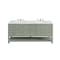 James Martin Vanities Breckenridge 72in Double Vanity, Smokey Celadon w/ 3 CM Ethereal Noctis Top 330-V72-SC-3ENC - alternate 1